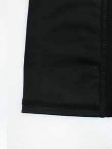 Manfinity Swimmode Traje de baño con estampado tropical para hombres, playa y surf - Negro - Ver 6