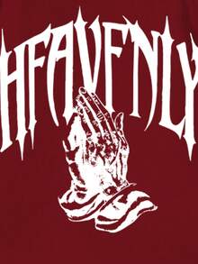 Manfinity Roghcode 4pcs/Pack Men's Casual Printed Round Neck Short Sleeve T-Shirts - Black - View 4