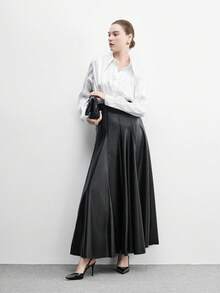 CUCCOO BIZCHIC 女士亮面尖头搭扣设计优雅高跟鞋 - 黑色 - 查看 6