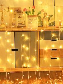 1pc 1.5/3/6m Home Decor Led Fairy String Lights,Battery Powered, Indoor Room Wall Decor Led Lights String, Outdoor Garden Tree Decor Light,Bedroom Decorations ,Wedding Birthday Party Festival Decor String Light,Camping Tent Decorations Light - Multicolor - View 3