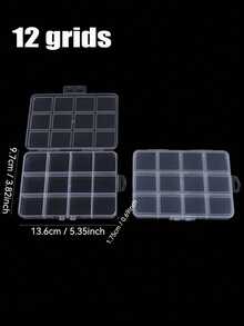 Multi-Layer Transparent Organizer Box, Compartments For Jewelry Beads Craft Supplies, With Secure Lid - Multicolor - View 13