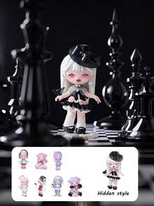 POKOJA LAND Hộp bí ẩn (không có bông nhồi), Bộ sưu tập búp bê Lâu đài Mây huyền ảo - 8 mô hình (7 mô hình thường + 1 mô hình ẩn), Đồ chơi sưu tầm bằng nhựa ABS với trang phục màu pastel kỳ ảo và điểm nhấn lâu đài bay, Món quà ý nghĩa dành cho bạn bè và gia đình, Vật trang trí độc đáo cho kệ/bàn làm việc, Bộ nhân vật mộng mơ đáng yêu dành cho người sưu tầm mô hình và những người yêu thích thể loại giả tưởng. - thủy triều chơi hộp mù - Xem 11