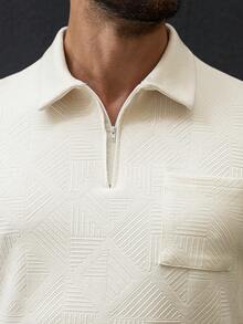 Manfinity CasualCool 男士成熟休闲 INS 畅销 Polo 衫。适合日常穿着、新年假期、聚会、秋冬季男士都市休闲外出必备衬衫，是送给朋友、丈夫、男友的绝佳礼物。奶油色男士上衣，米色男士衬衫，拉链 Polo 衫，男士高尔夫球衫，男士针织衫，适合周末旅行、户外活动、远足旅行、轻松的工作环境或半正式场合，是送给男友/丈夫、周年纪念日/生日、派对、暑假、新年、婚礼、情人节的理想礼物。 - 杏色 - 查看 4