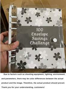 100天活页笔记本：一本省钱的笔记本，挑战现金储蓄，重返校园。 - 彩色 - 查看 10