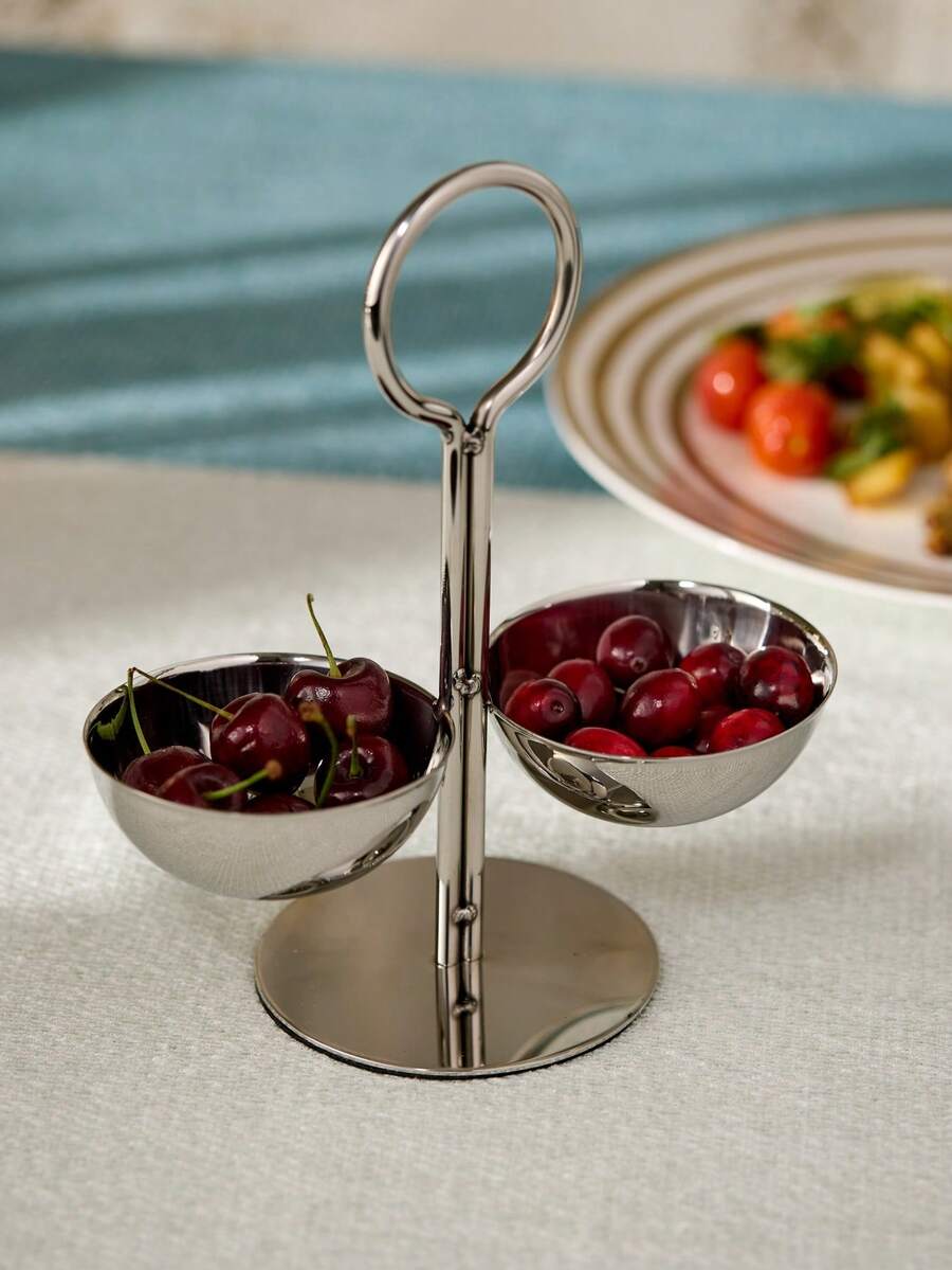 Cirelle Divided Serving Tray - Multi-Compartment Snack & Fruit Platter For Parties And Home - Multicolor - View 1