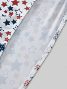 男士趣味星形印花金属饰边三角裤