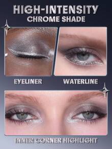 SHEGLAM Silver Strobe Metallic 眼線筆-Platinum 品牌 美容 化妝 化妝品 適合女性與女孩 完美搭配夏季春季 Y2K 時尚 流行 生日 母親節禮物 假期 派對準備就緒 最佳顏色 - Platinum - 查看 4