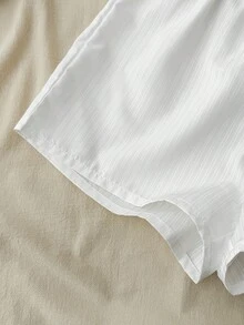 SHEIN 少女夏季套装 白色系带蝴蝶结吊带背心 – 以及休闲夏季套装 - 白色 - 查看 5