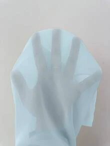 Modelyn Robe ajustée à encolure carrée et taille cintrée pour femmes - Bleu azur - Voir 5