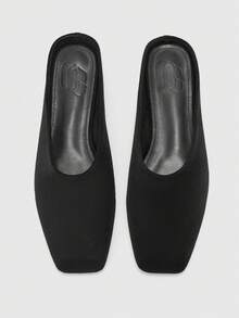 CUCCOO BIZCHIC 女士方头休闲拖鞋 - 黑色 - 查看 2