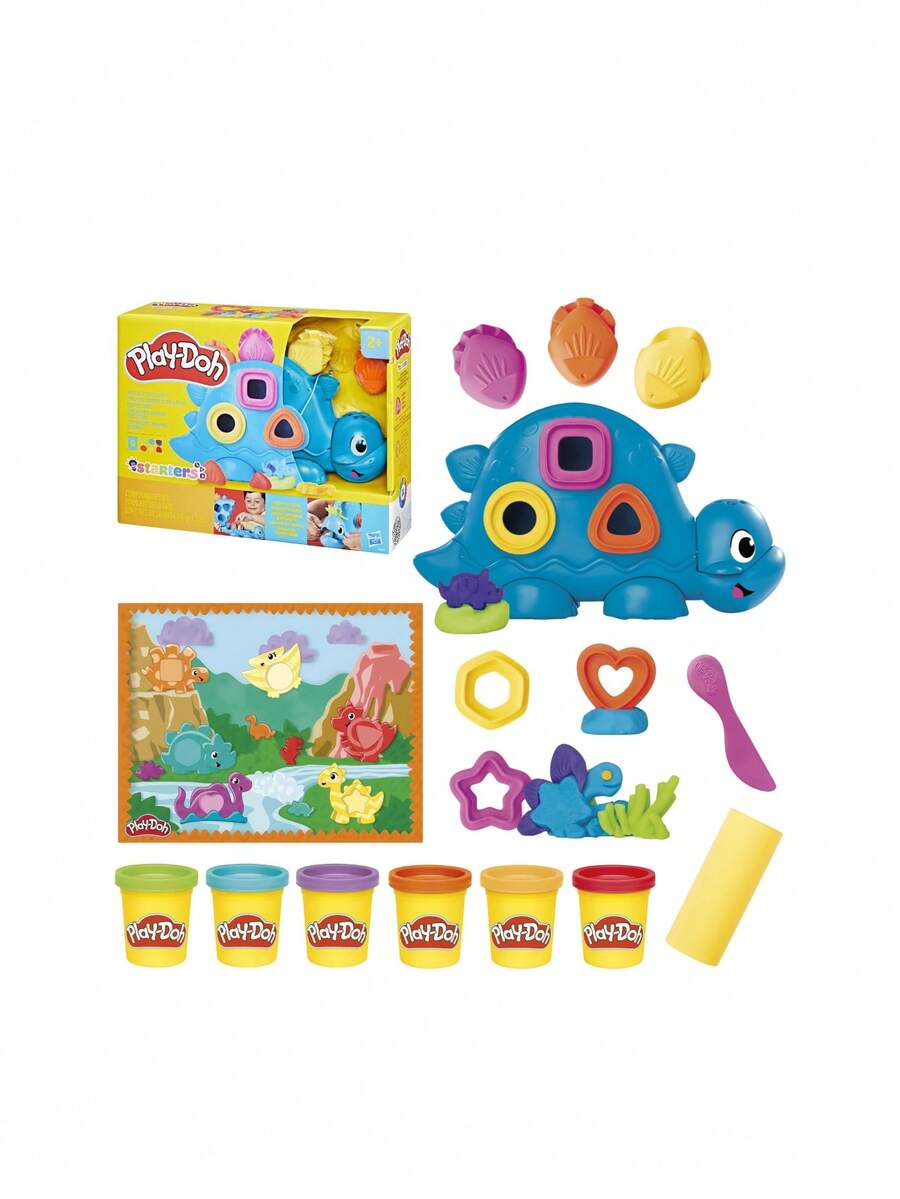 PLAY-DOH بلايدوه فورمين إن كليورين دينو - متعدد الألوان - مشاهدة 1