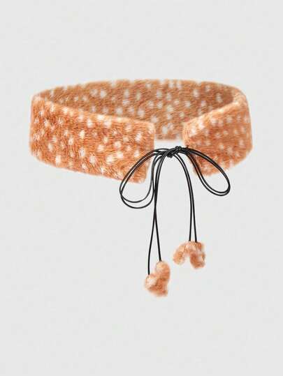 Fairycore حزام خصر قابل للتعديل بنمط عشوائي من الجمل والغزلان، ملمس ناعم، إكسسوار متعدد الاستخدامات للوشاح وتفاف الخصر، موضة Y2K، مناسب للمناسبات اليومية والمواعيد والتسوق