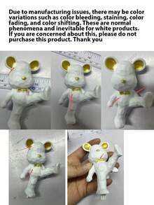 1pc Cute Bear Shape Phone Stand Decoration, Compatible With Both Mobile Phone And Tablet, Suitable For Desk, Bedside, Living Room, Study, Bedroom, Gift, Etc. - Multicolor - View 6