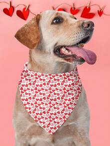PETSIN 5PCS Valentines Dog Bandanas Pet Bibs With Love Letter Prints Bulk Pet Bandanas Dog Bandanas Bibs Triangle Dog Scarf Colorful Pet Dog Bandanas For Medium Large Dog Birthday Summer Costume Accessories Decoration - Multicolor - View 18