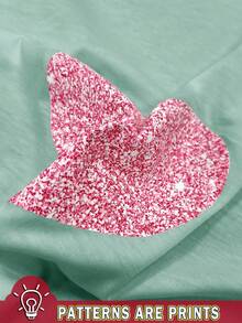 少女休闲简约卡通图案无袖圆领背心，适合夏季穿着 - 綠色 - 查看 5