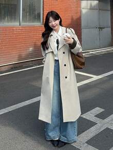 DAZY 韩版女士长袖春秋季风衣