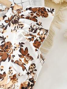 Tween Girl Round Neck Cap Sleeve Casual Elegant 2 Pieces Set - Multicolor - View 6