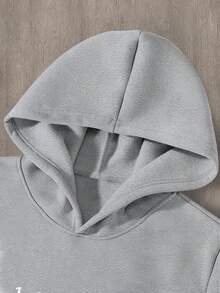 Manfinity Homme 男士纽约标语印花休闲卫衣和运动裤两件套，秋冬男装 - 彩色 - 查看 6