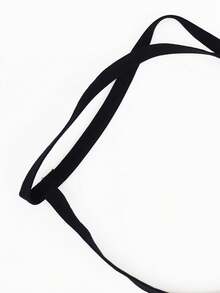 DrisQ 时尚性感黑色镂空网纱中腰男士内裤 - 黑色 - 查看 7