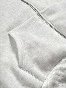 STYNVO Men's Casual Zip-Up Hoodie Sweatshirt Hoodie Jacket Zip Up Hoodie Grey Hoodie Mens Streetwear Hoodie Zipper Light Gray Hoodie