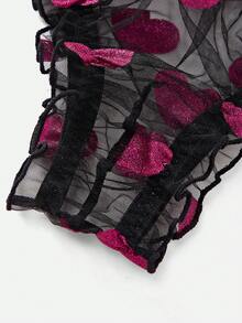 DrisQ Quần lót nam lưới xuyên thấu hình trái tim gợi cảm, thích hợp cho Ngày Valentine. - Nhiều màu - Xem 3