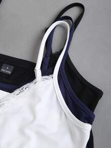 Sweetra Y2K Lace Trim Cute & Versatile Vacation Camisole - Multicolor - View 3