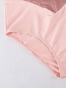 SHEIN 少女无袖芭蕾舞紧身衣，天鹅绒和网纱面料，可调节肩带，舒适弹力，适合芭蕾舞、舞蹈、学校、训练、休闲穿着 - 彩色 - 查看 8