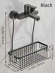 1pc Hanging Shower Caddy For Bathroom, Bathroom Storage Rack, Bathroom Storage Basket, Shampoo Shower Gel Holder Organizer, Bathroom Accessories, Bathroom Storage And Organization - Multicolor - View 1