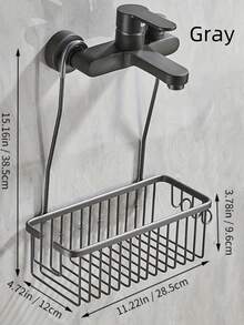 1pc Hanging Shower Caddy For Bathroom, Bathroom Storage Rack, Bathroom Storage Basket, Shampoo Shower Gel Holder Organizer, Bathroom Accessories, Bathroom Storage And Organization - Multicolor - View 12