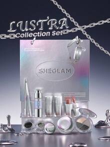 SHEGLAM Lustra 系列套裝 品牌 美容 化妝 化妝品 適合女性與女孩 完美搭配冬季 Y2K 時尚 流行 生日禮物 假期 派對準備就緒 最佳顏色 - 彩色 - 查看 1