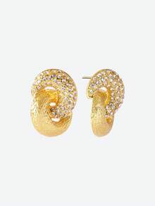Opalesca 1 Pair Elegant Luxury Geometric Braided Design Women Earrings, Suitable For Daily Wear - Multicolor - View 5