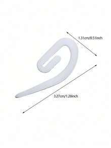 100pcs White Plastic Curtain Hooks For Curtains - White - View 4