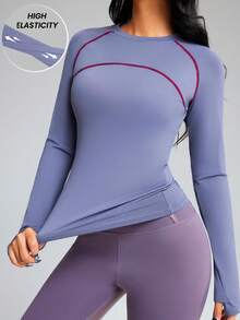 Innovista Innovista Jersey Sepeda Wanita Lengan Panjang Rajut Abu-abu Gelap dengan Detail Resleting, Panjang Standar - Dark Grey - View 5
