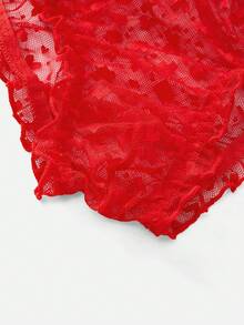 DrisQ Đồ lót nam gợi cảm ngày Valentine với thiết kế lưới hình trái tim - Đỏ - Xem 6