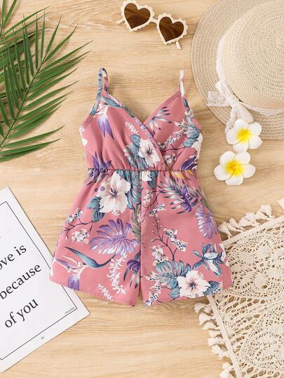 Travachic KIDS 女婴碎花图案休闲连体衣