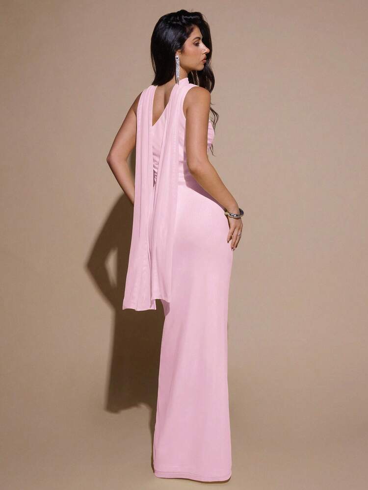 Women Two-Piece Outfits - 淡粉紅色 - 查看 2