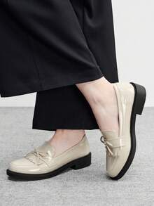 CUCCOO BIZCHIC 女士休闲套脚平底运动鞋 - 糯米白色 - 查看 3