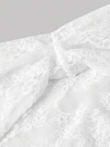 SHEIN MOD 1件女士纯色时尚吊带背心 - 白色 - 查看 3