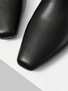 MOTF WOMEN SQUARE TOE KNEE-HIGH BOOTS FOR CHRISTMAS - Black - View 6