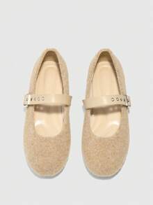 CUCCOO BIZCHIC Women's Flat Shoes Valentine's Day - Camel - View 2
