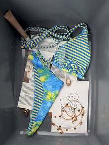 Swim Vcay 女士热带花卉露背系带性感比基尼套装，海滩度假 - 彩色 - 查看 5