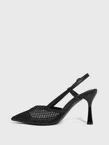 CUCCOO SZL Women's Buckle Design Fashion Daily Wear High Heel Sandals Valentine's Day Summer - Black - View 5