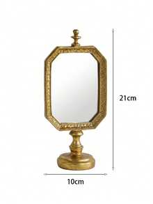 Cirelle Vintage Carved Table Mirror - European Style Desktop Decor For Dressing Table & Photo Prop
