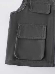 Young Boys Casual Short Sleeve T-Shirt And Jacket Set Boy Casual 2 Piece Set Boys Summer Clothes Sets - Multicolor - View 3