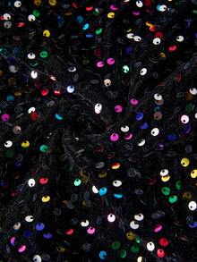 SHEIN Clasi 女士时尚派对亮片紧身迷你裙 - 彩色 - 查看 5