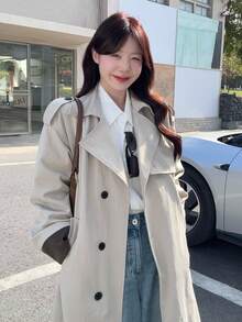 DAZY 韩版女士长袖春秋季风衣