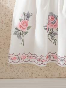 SHEIN Souflis 春夏新款女婴幼儿0-3岁粉色碎花优雅度假泡泡袖连衣裙