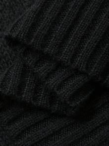 Livesso Lös passform, business casual, tunn, svart pullover, lämplig för kontor, pendling, gatustil, vår-/sommarsemester - Svart - Visa 8