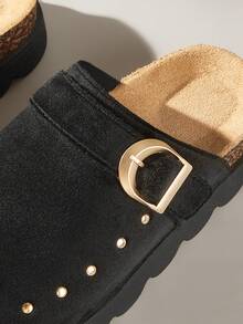 Solecia Women's Casual Versatile Commuter Buckle Platform Shoes