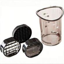 3-In-1 Manual Vegetable Chopper & Slicer - Carbon Steel Blades, Dishwasher Friendly, Multi-Function For Slicing, Dicing, Measuring Perfect For Onions, Mushrooms - Multicolor - View 10